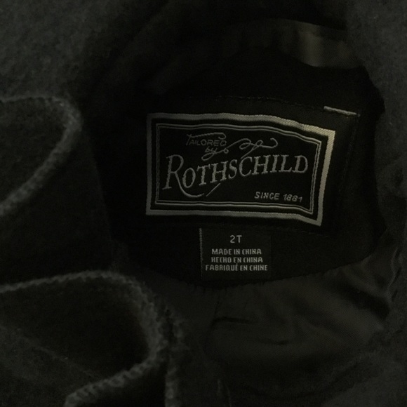 NWT Rothschild Toddler Ruffle Washable Coat Black - Picture 5 of 7